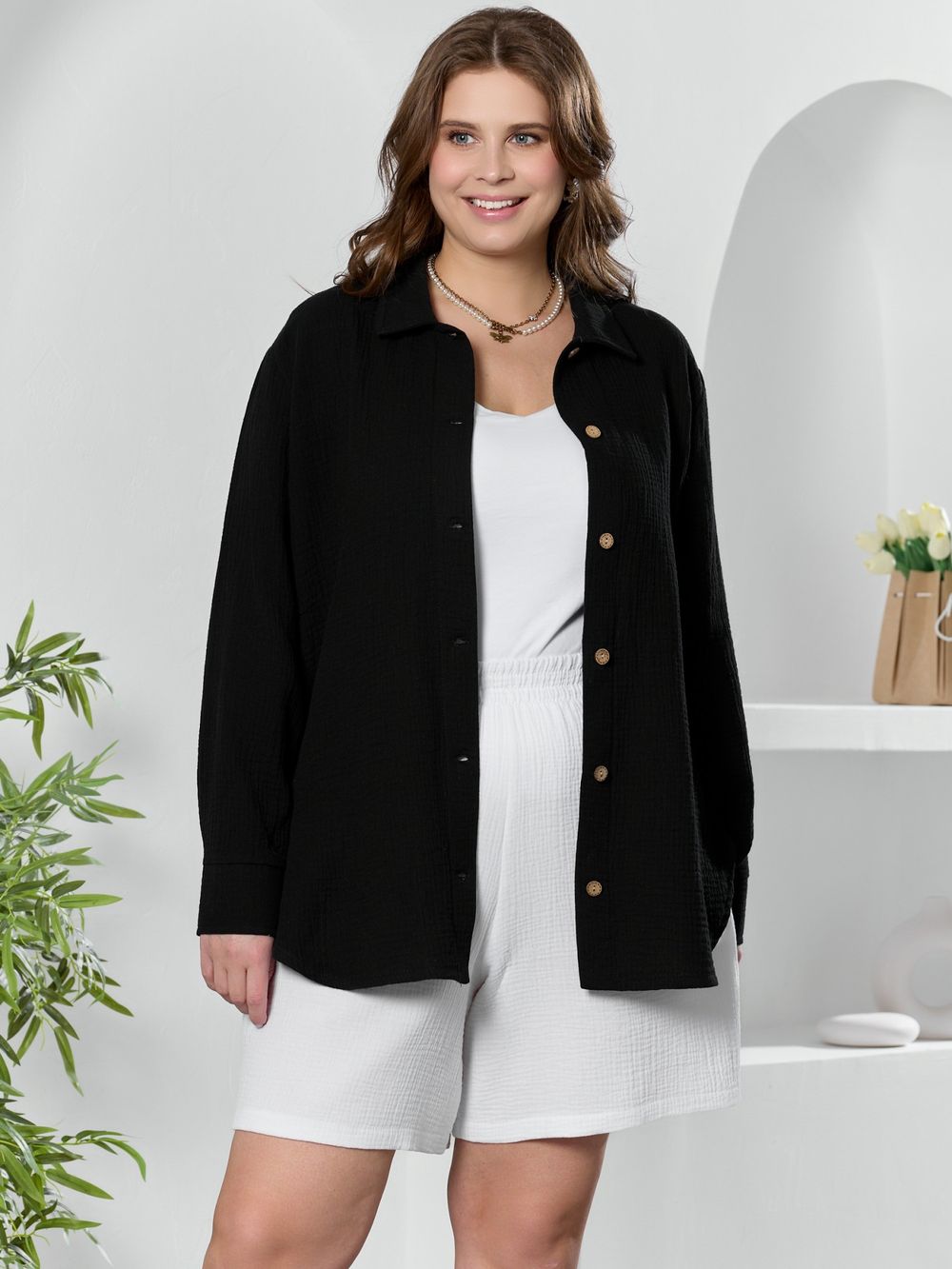 Рубашка Вуаль-6 Виотекс ЧЁРНЫЙ