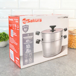 Мантоварка 8,5л 26см нерж 2в1 Sakura SA-741