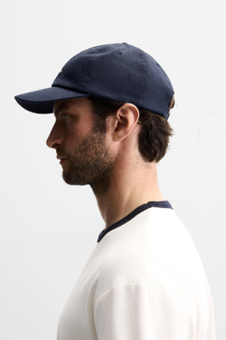 ZARA КЕПКА С КОМБИНИРОВАННОЙ ВЫШИВКОЙ, МОРСКОЙ СИНИЙ