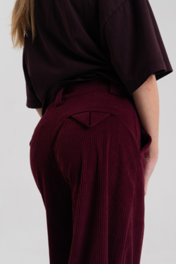 Брюки свободные вельвет