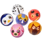 Мяч 6,3 см «Зоопарк» (антистресс) попрыгун, микс СТИКЕР НА ШОУ-БОКС