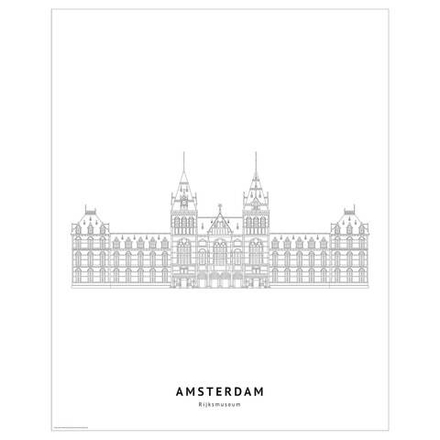 IKEA BILD  (ИКЕА БИЛД)  -  Плакат, Рейксмузеум, Амстердам, 40x50 см.