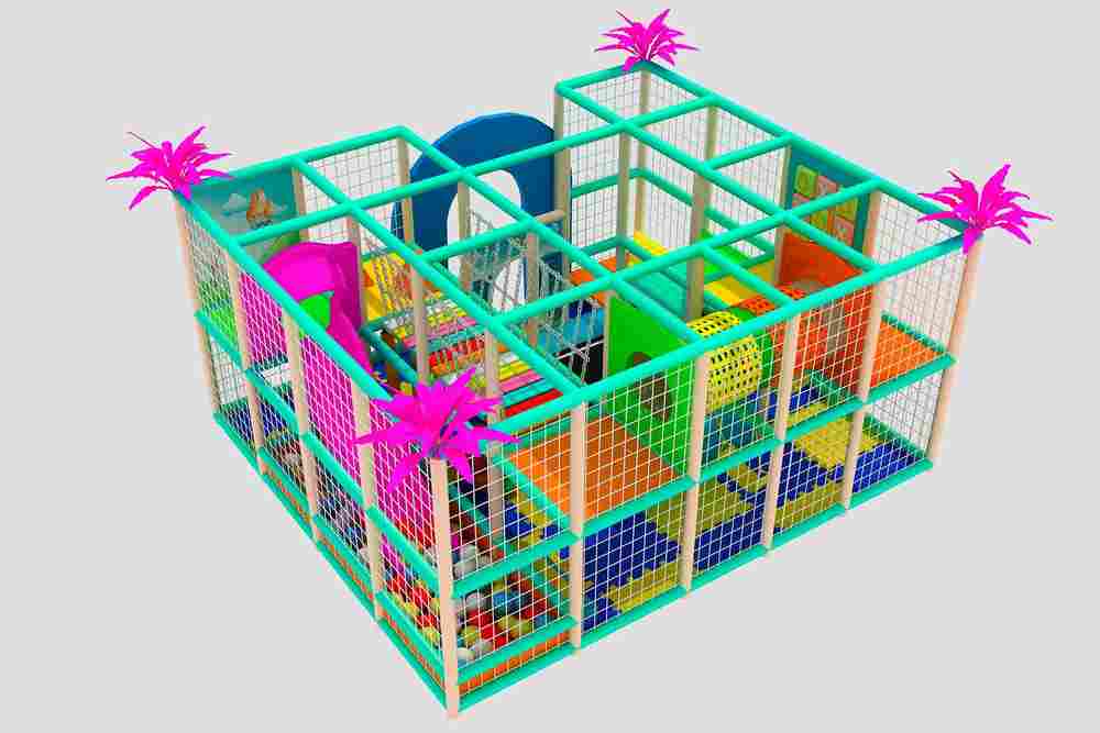Детский игровой лабиринт «Дорога по радуге» 5,8*5*2,4 м
