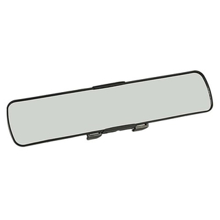 Зеркало салона на скобе пласт 330мм*70мм Вега сферическое, антиблик 8077330, (бл)