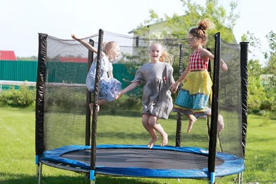 Батуты no name Батут с сеткой диаметр 2.44 №2 — 9-0375