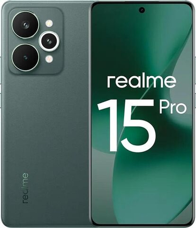 6.8" Смартфон REALME 15 Pro 8/256Gb,  RMX5101,  NFC,  AMOLED,  144Гц,  7000мAч,  зеленый