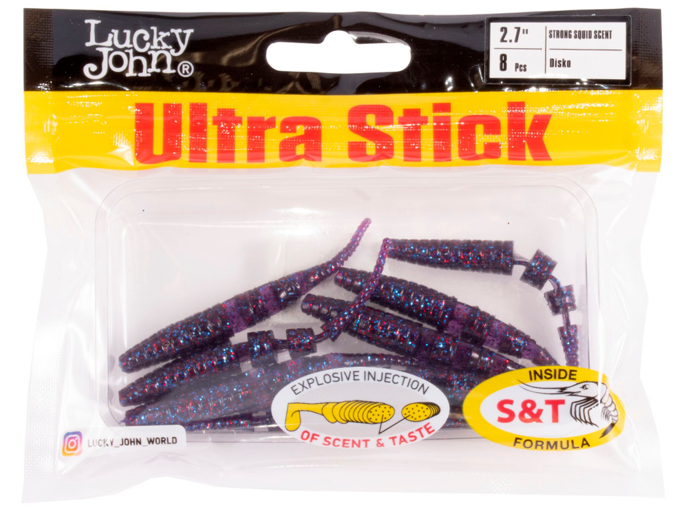 Мягкая съедобная приманка LJ Pro Series Ultra Stick 2.7 in (68 мм), цвет S63, 8 шт