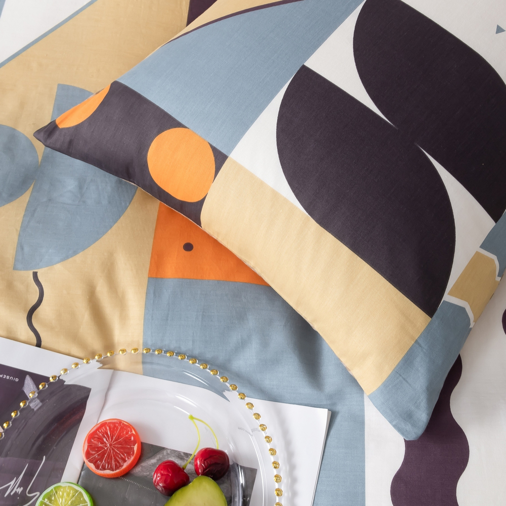 КПБ Делюкс Сатин 100% хлопок на резинке LR459, 2 спальный, наволочки 70-70 2 шт, простынь 160*200*25