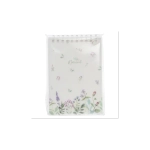 Блокнот А6 80 л., мягкий гребень, пластик, фольга, клетка, HATBER, NATURAL FLOWERS, 090108, 80Б6A1мс_33479