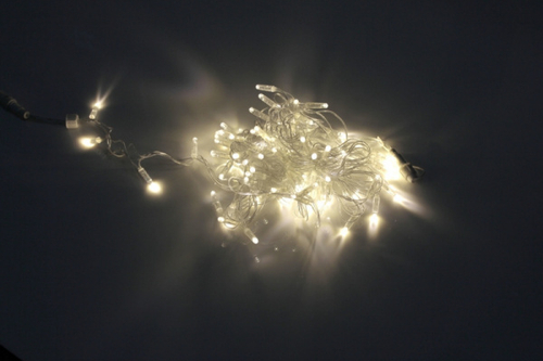 LED-PLS-100-10M-24V-WW/C-W/O, белый Т/прозр. провод, соединяемая (без силового шнура) С КОЛПАЧКОМ