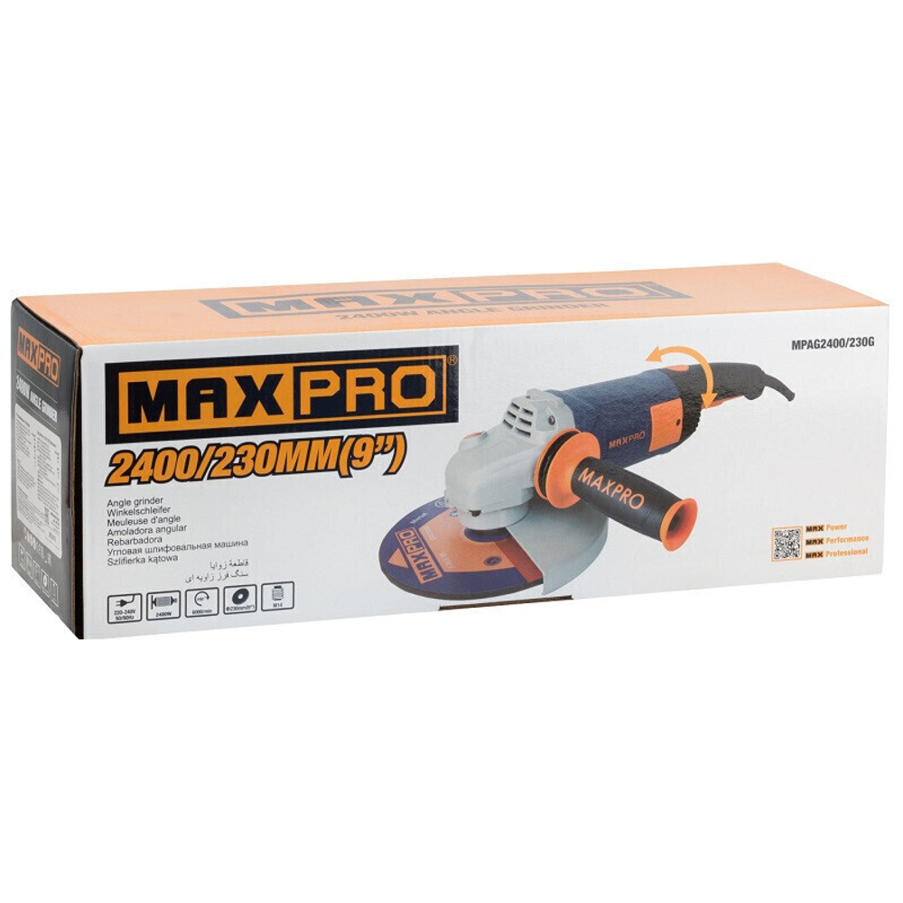 Шлифовальная машина угловая Max Pro 85154 2400 Вт