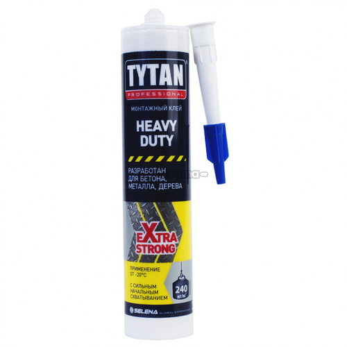Клей "TYTAN PROFESSIONAL" монтажный "Heavy duty" каучуковый бежевый 310мл.