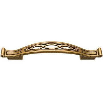 Ручка-скоба 128-096мм, отделка бронза античная французская