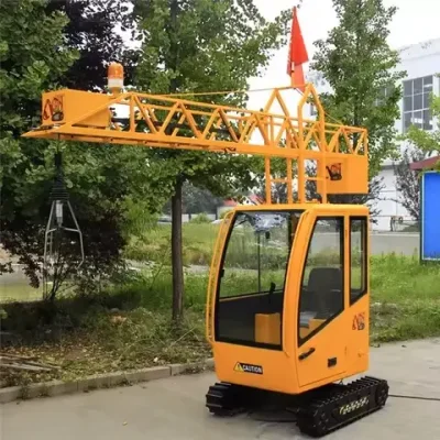 Детский аттракцион грузоподъемный кран с клешнёй "Башенный кран"