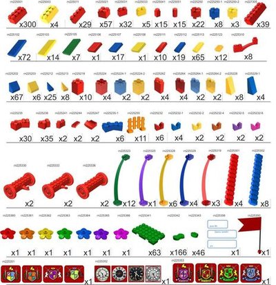 Архитектурный набор 5" на платформе S - 147x108 см