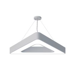 Светильник LED ЭРА Geometria SPO-154-W-40K-042 Delta 42Вт 4000К 3500Лм IP40 800*800*80 белый подвесной | Декоративные светильники Geometria