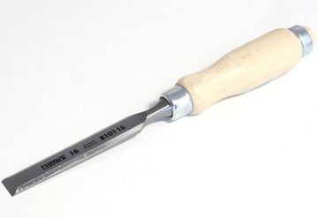 Плоская стамеска Narex с деревянной светлой ручкой 16 мм 8101-16