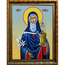 Святая Камилла. Икона на холсте.