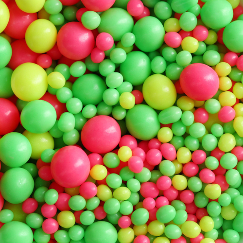 Кондитерская неоновая посыпка: зеленая, жёлтая, розовая, 50 г.