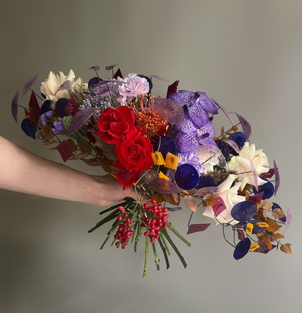 Букет на каркасе «По мотивам Пикассо»