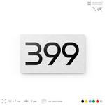 Номер на дверь 399, табличка на дверь для офиса, квартиры, кабинета, аудитории, склада, белая 120х70 мм, Айдентика Технолоджи