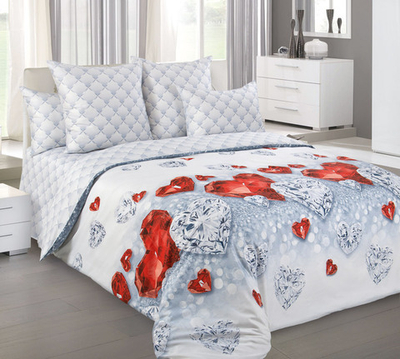 Постельное белье перкаль 1,5-спальное Драгоценность 1