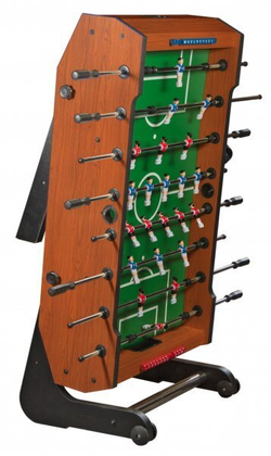 Игровой стол - футбол складной "Maccabi" (140x75x89, орех)