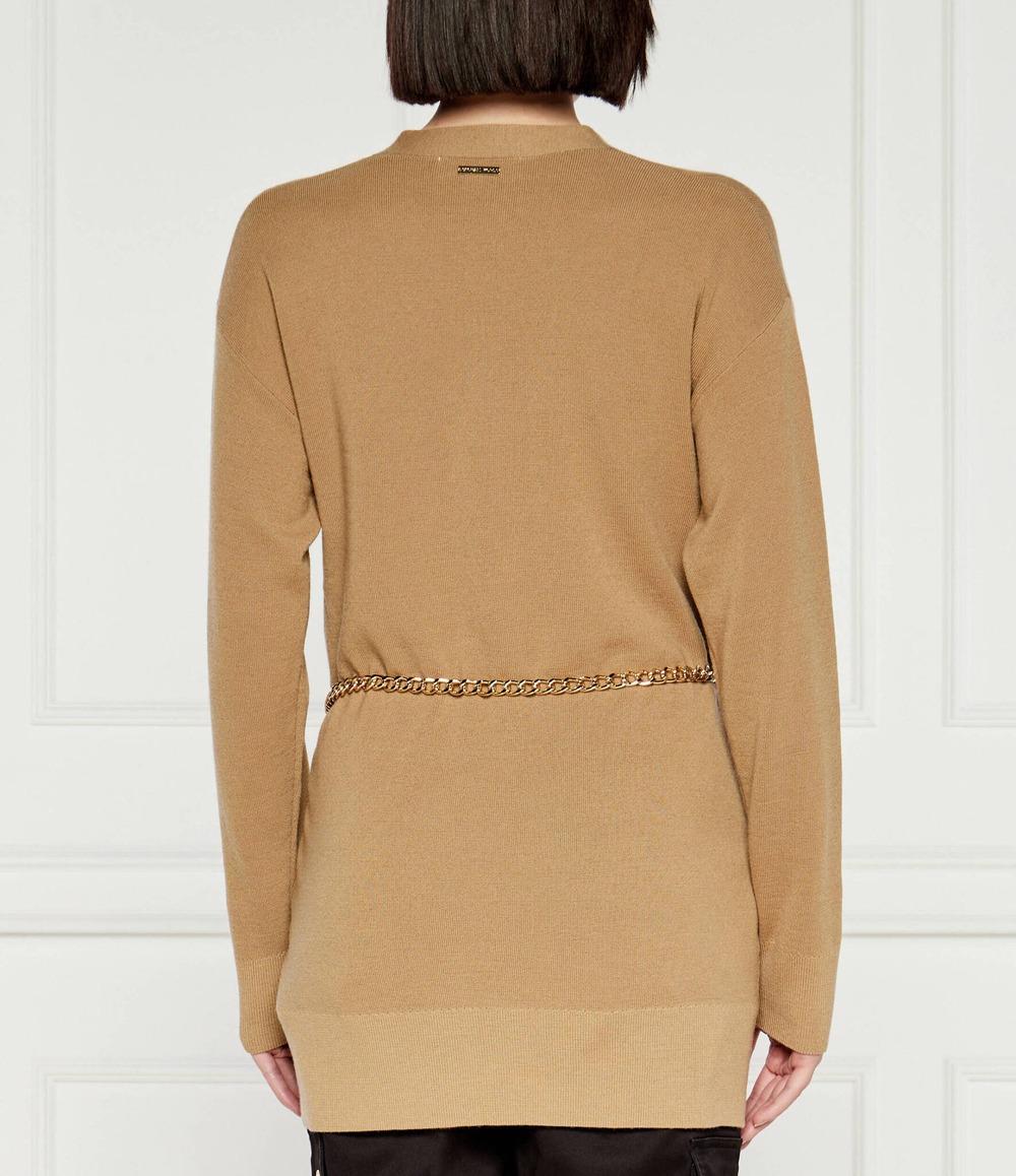 Хлопковый кардиган Michael Kors - бежевый(MF360O24VR)