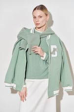 ЛОНГСЛИВ С МАНЖЕТАМИ ФИСТАШКОВЫЙ