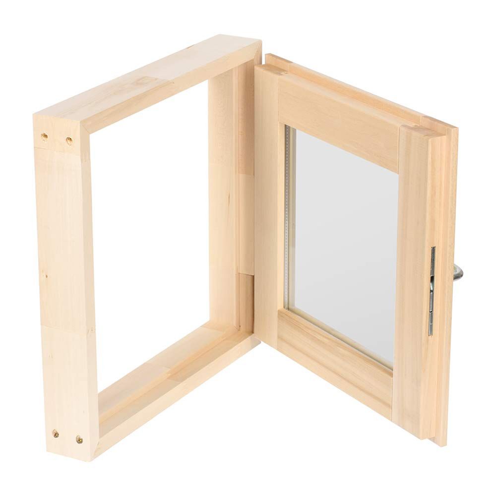 Форточка для бани и сауны Банные штучки, двойное стекло, 40 х 40 см, липа, 271229