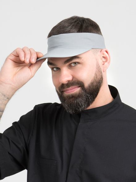 Головной убор - кепка козырек продавца Серый