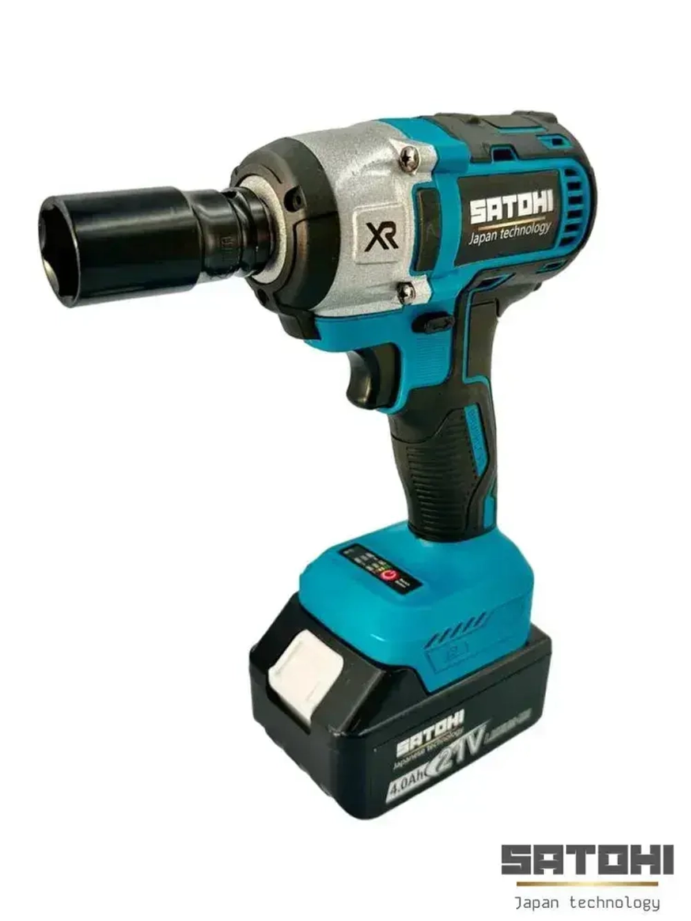 SATOHI 2 в 1 УШМ (болгарка) и Гайковерт, Набор электроинструментов Бесщеточный 2 акб