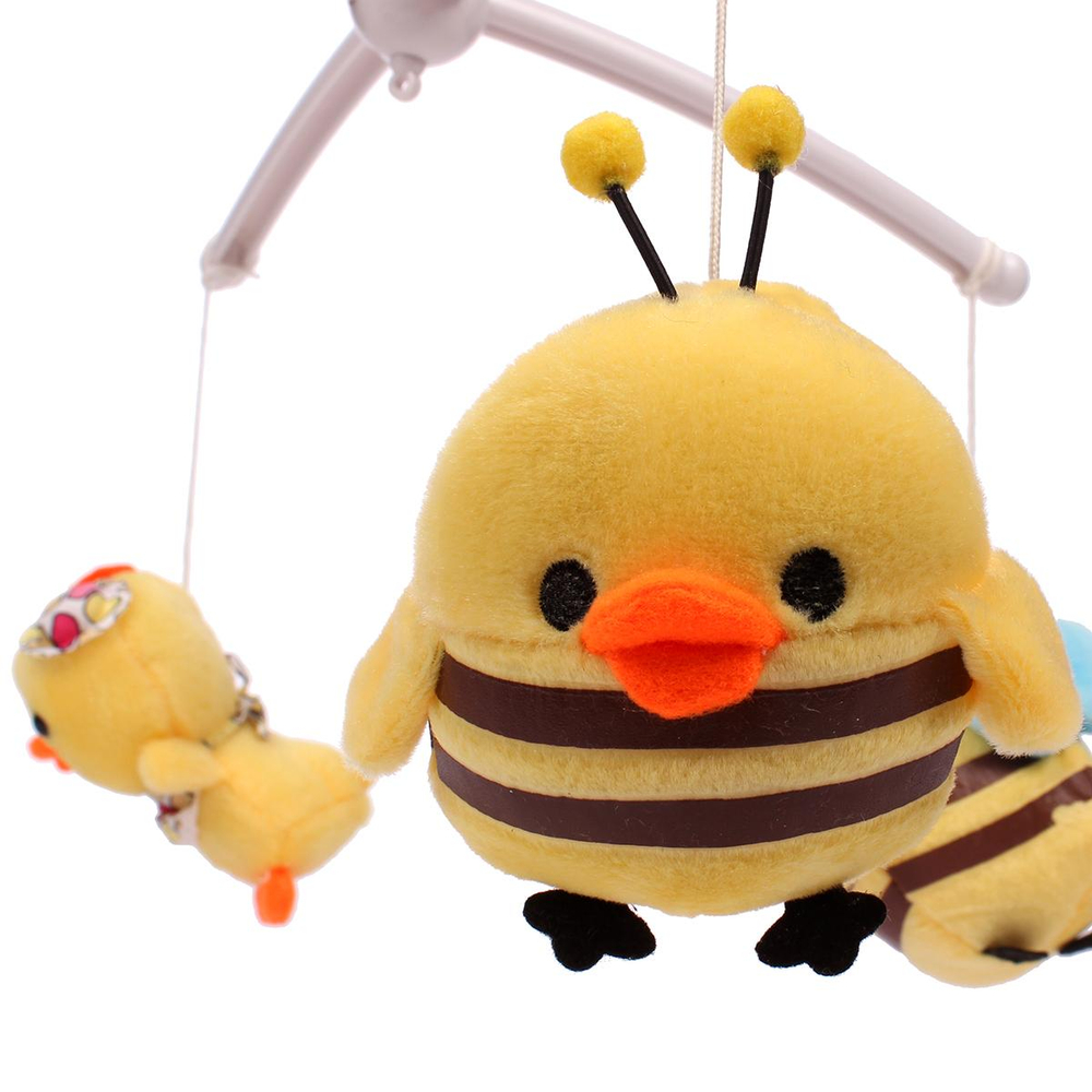 Карусель муз. Mioshi Baby "Пушистые зверята" (музык., заводн., мягк. игрушки)