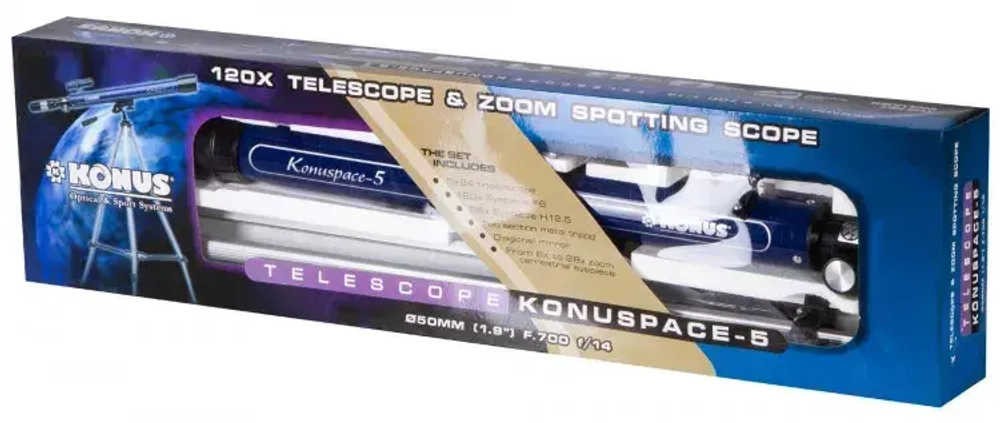 Телескоп Konus Konuspace-5 50/700 AZ (76620)