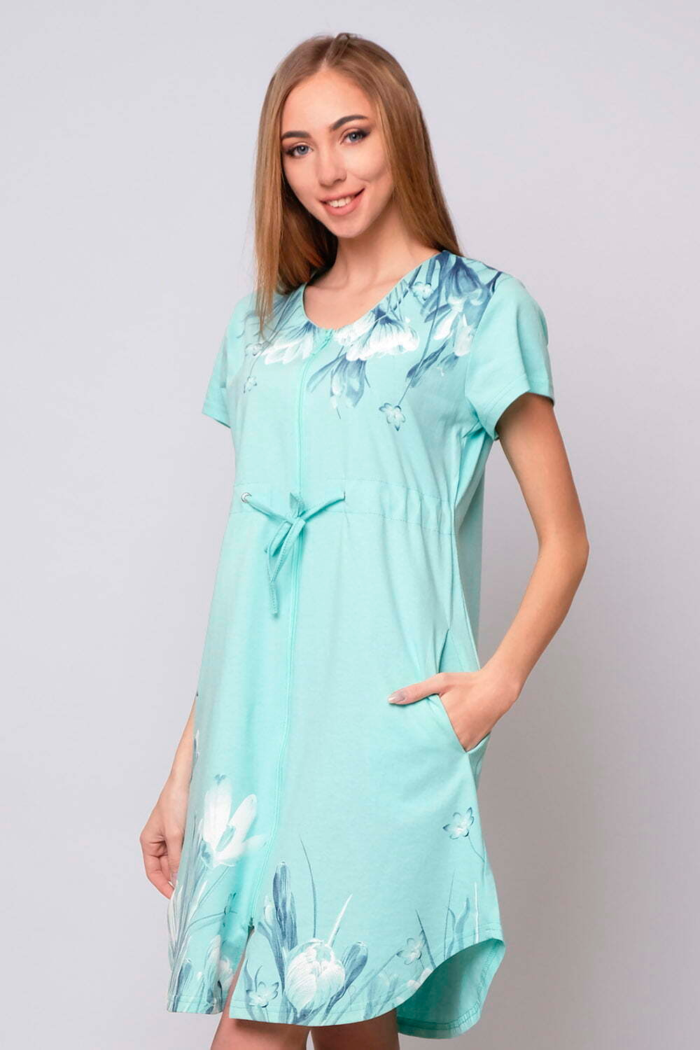 Халат "ПОДСНЕЖНИК" модель Х 086 кулирка