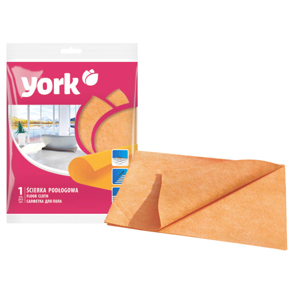 Тряпка для пола York Yr-2201 50х60 см оранжевая