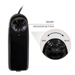 Телесный вибратор-ротатор на присоске 18см Baile Max BW-008018BR