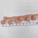 Тесьма с помпонами, цвет Персик