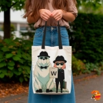 Сумка шоппер с принтом Семья шпиона