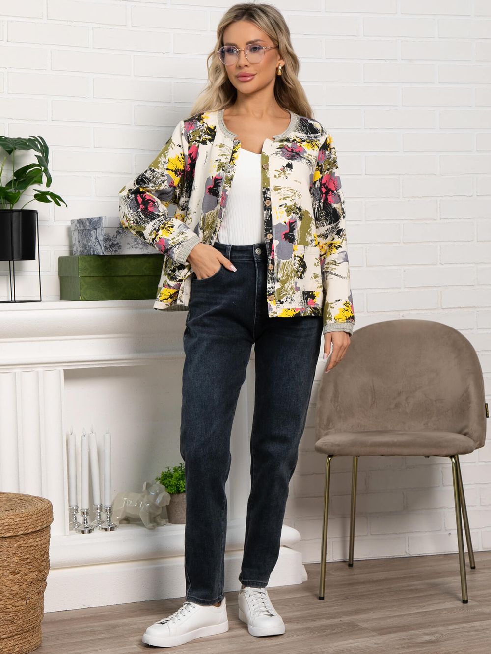 Блуза Летняя свежесть (бежевая) Б15562-18М LT Collection