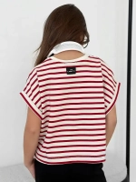 Футболка для девочки на лето в полоску