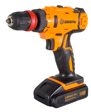 Аккумуляторная дрель-шуруповерт "ВИХРЬ" ДА-18Л-2КC