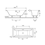 Акриловая ванна Jacob Delafon EVOK 180x80