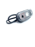Фонарь габаритный светодиодный Fristom FT-020 В LED белый, (1 шт.) с проводом