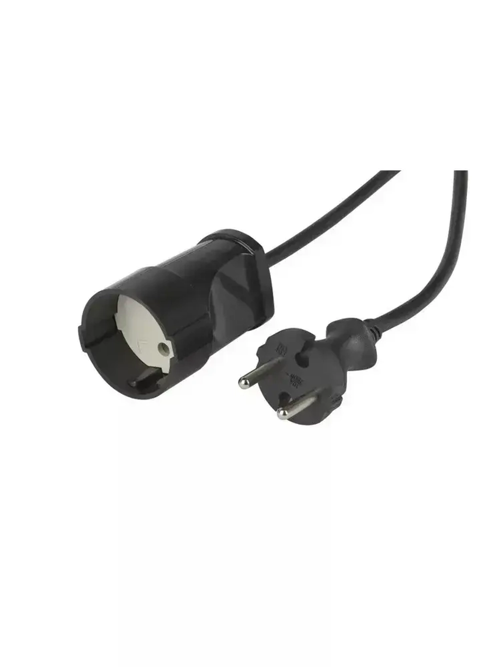 Удлинитель силовой в бухте Intro UP1100 10м без заземления 1 розетка ПВС 2х1мм, строительный садовый для газонокосилки и триммера