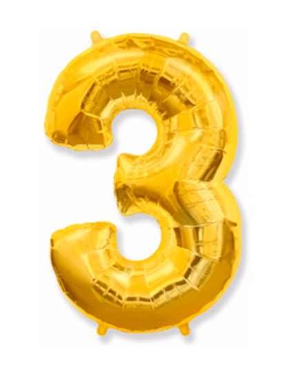 Цифра "3" Золото