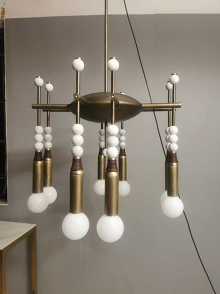 Chandelier Talisman by Apparatus (6 lampshades)