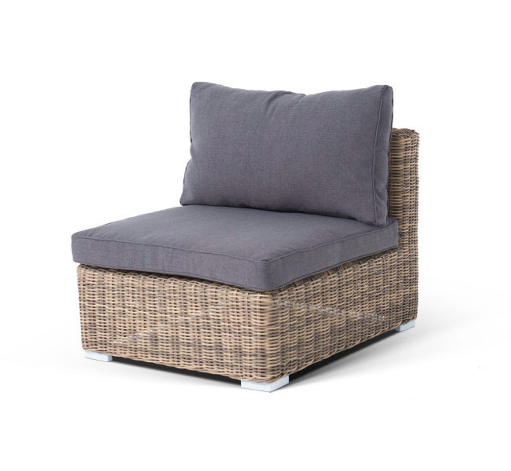 "Лунго" модуль диванный прямой с подушками, цвет соломенный