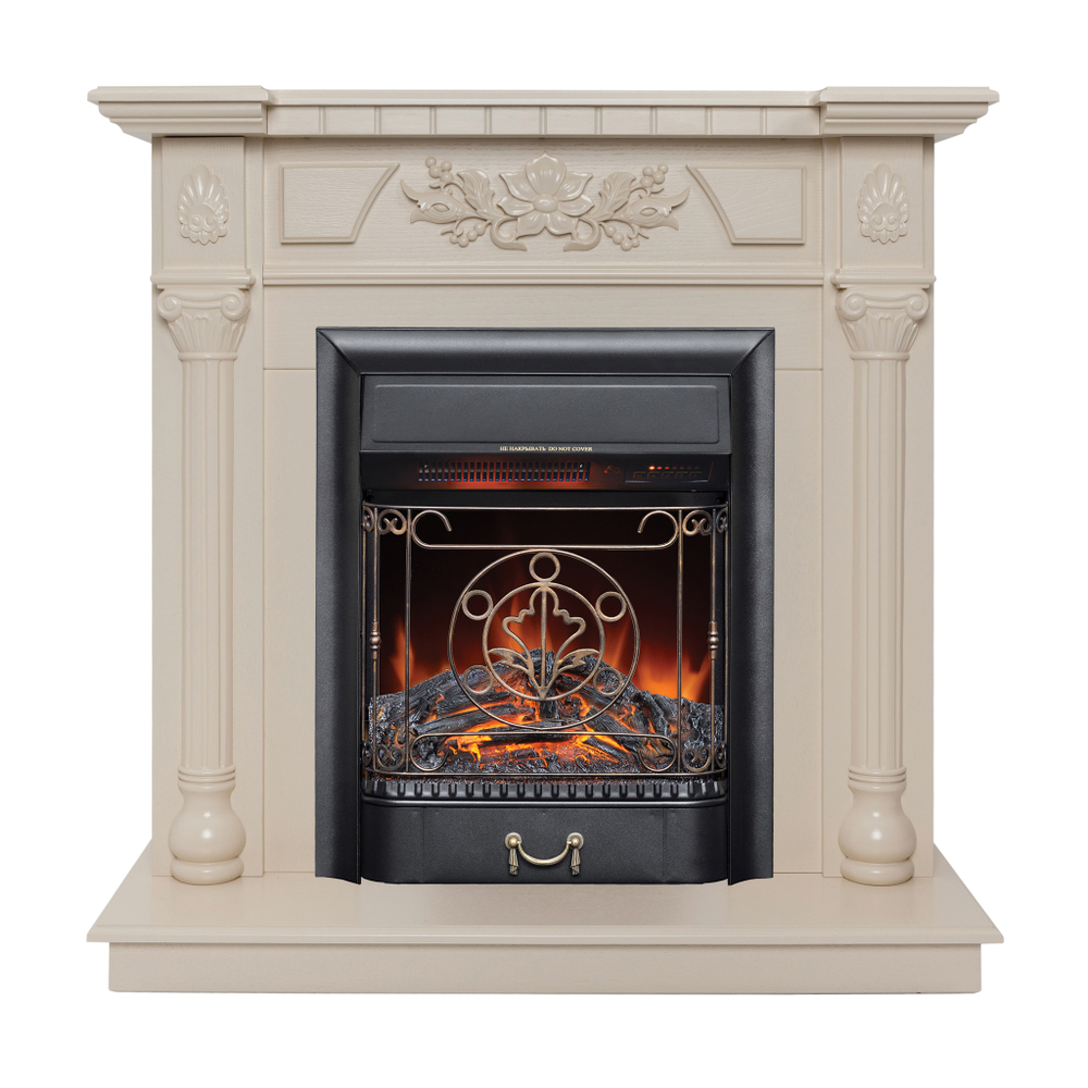 Каминокомплект Real Flame Dacota WT с очагом Majestic Lux Black RC