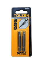 Набор односторонних бит TOLSEN "INDUSTRIAL" 1/4" T30х50мм 2шт. 20326